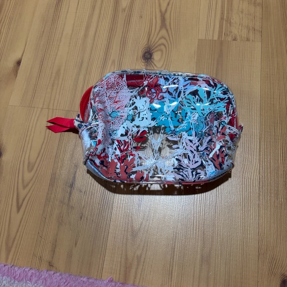 Vera Bradley Clear Beach Sea Life Cosmetic Bag